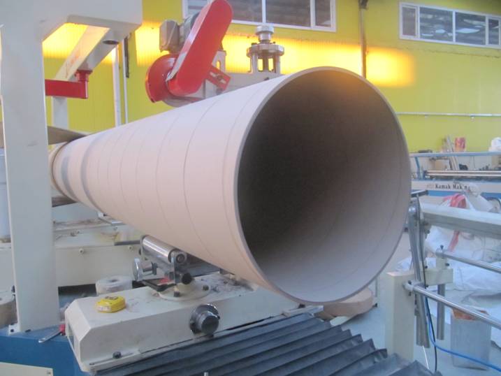 BIG SIZE PAPER CORES MAKING MACHINE